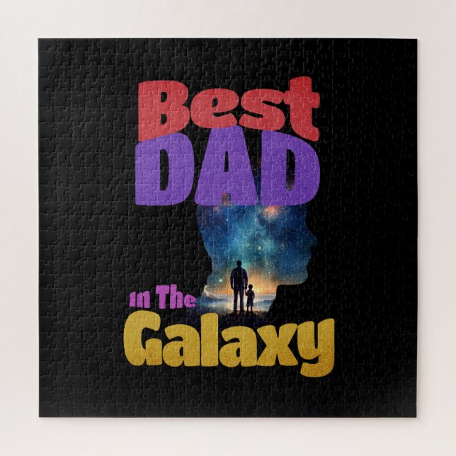 Best Dad In The Galaxy Jigsaw Puzzle (Vertical)