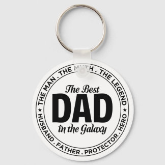 Best Dad in the Galaxy Key Chain Father's Day Gift