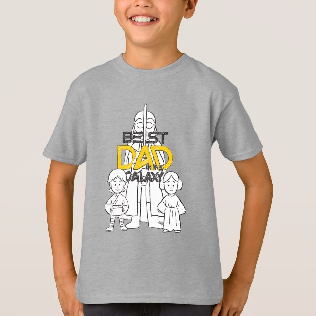 Best Dad in the Galaxy T-Shirt (Front)