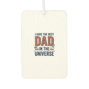 Best Dad in the Universe Space Vector Design_1 Air Freshener