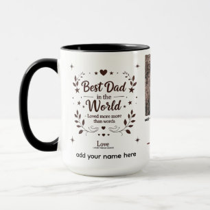 Best Dad in the World – 15 oz Combo Personalized Mug