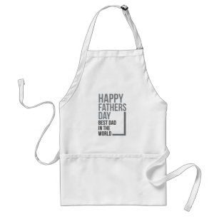 Best Dad in the World Father's Day   Apron
