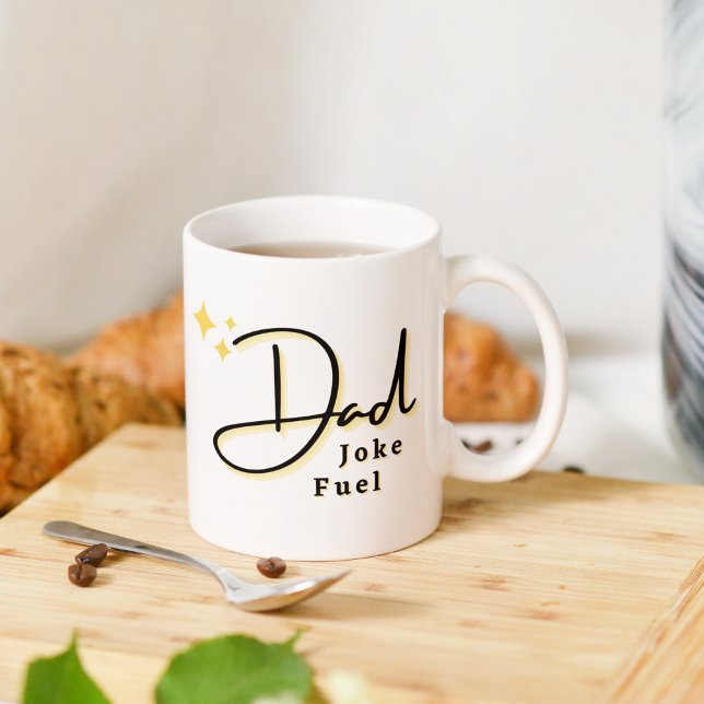 Best Dad Joke Fuel Modern And Funny Father's Day Coffee Mug (Creator Uploaded)