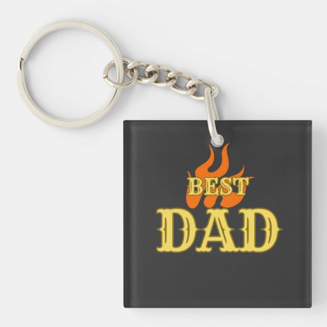BEST DAD KEYCHAIN (Front)