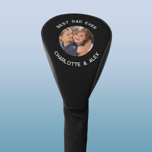 Best Dad Kids Names Photo Keepsake Golf Head Cover