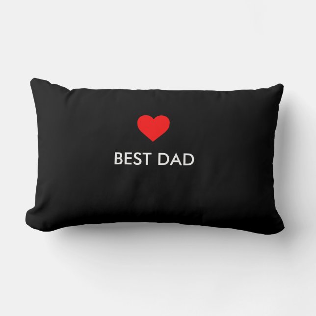 Best Dad Lumbar Pillow (Front)