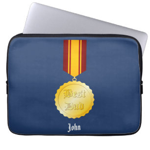 Best Dad Medal Brooch Father’s Day Laptop Sleeve