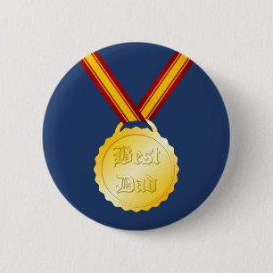 Best Dad Medal Father’s Day 2 Inch Round Button