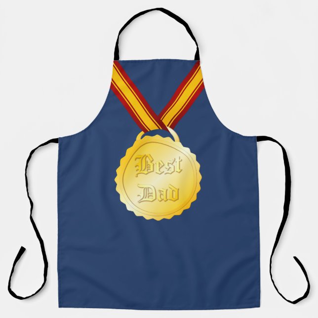 Best Dad Medal Father’s Day Apron (Front)