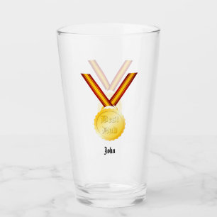 Best Dad Medal Father’s Day Glass