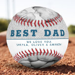 Best Dad Modern Blue Father`s Day 3 Photo Collage Baseball<br><div class="desc">Best Dad Modern Blue Father`s Day 3 Photo Collage Baseball. Modern design in blue and white colours. Personalize with your favourite 3 photos and add your names or write a any message you want. Make a unique and sweet keepsake gift for dad or new dad for Father`s Day or birthday....</div>