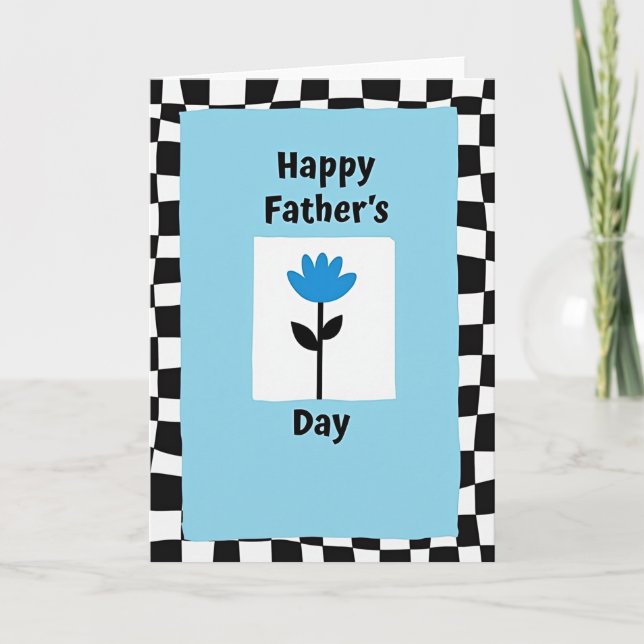 Best Dad Modern Design Card (Front)