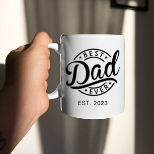 Best Dad Modern Father's Day Grandpa Daddy gift Coffee Mug