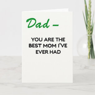 Best Dad Mom Ever Art Card