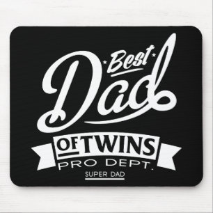 Best Dad Of Twins Pro Dept. Super Dad Mouse Pad