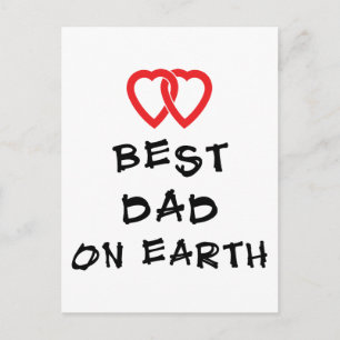 Best Dad On Earth Gift Postcard