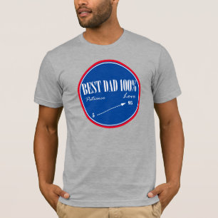 Best Dad Patience Love Arrow T-Shirt Top Tee