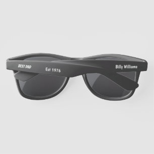 Best Dad - Personalize Black Sunglasses