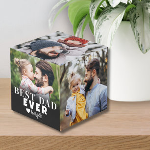 Best Dad Personalized Photo Cube