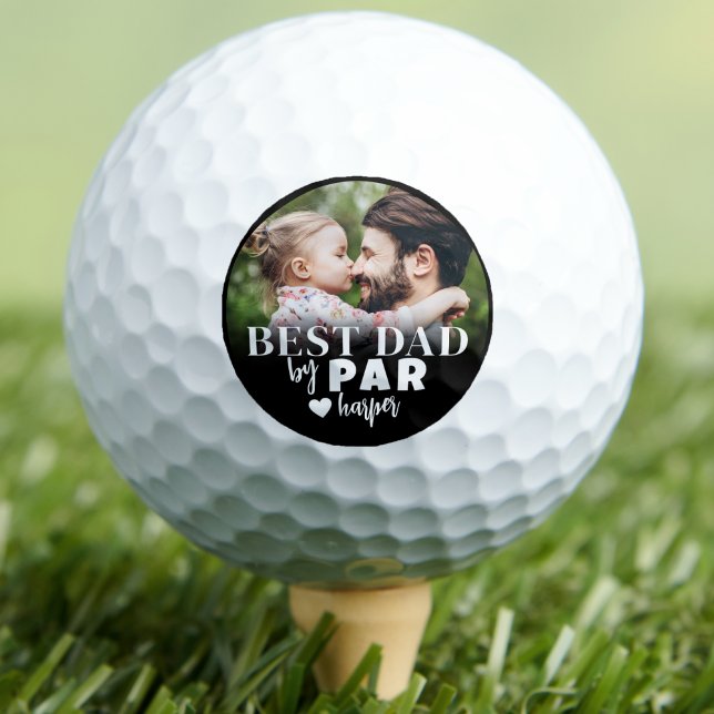 Best Dad Personalized Photo Golf Balls (Best Dad By Par Personalized Photo Golf Balls)