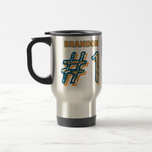 Best Dad Personalized Travel Mug (Left)