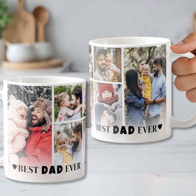 Best Dad Photo Collage Coffee Mug (Best Dad Photo Collage Coffee Mug)