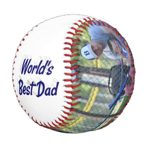 Best Dad Photo Fathers Day dark blue Baseball