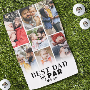 Best Dad Photo Fathers Golf Towel