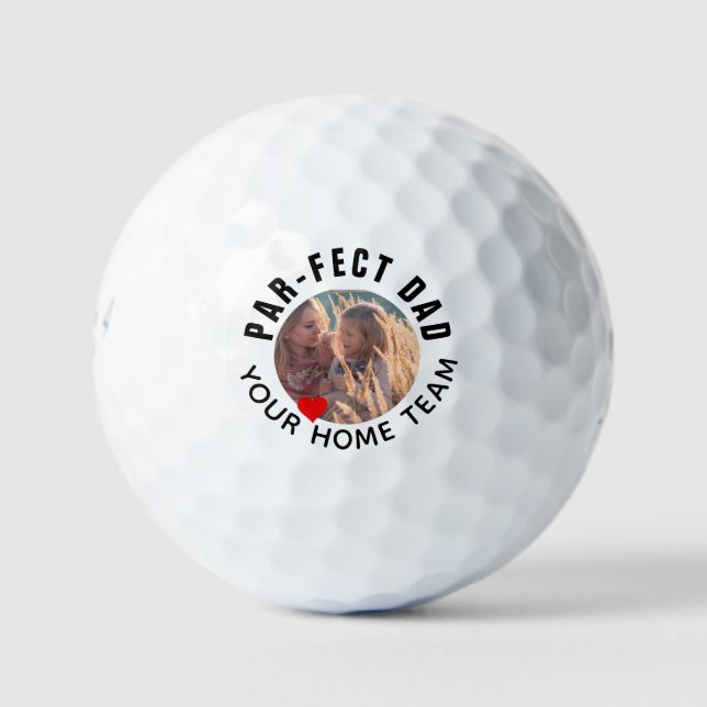 Best Dad Photo Personalize Golf Balls (Front)