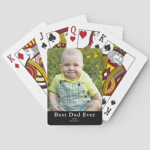 Best Dad Photo  Playing Cards