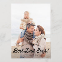 Best Dad | Retro Calligraphy Father's Day Card