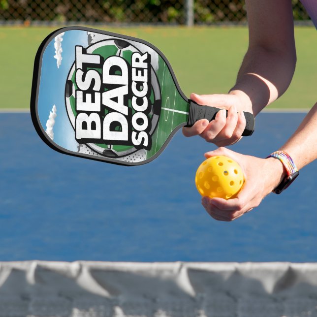 Best Dad soccer graffiti fathers Pickleball Paddle (Insitu)