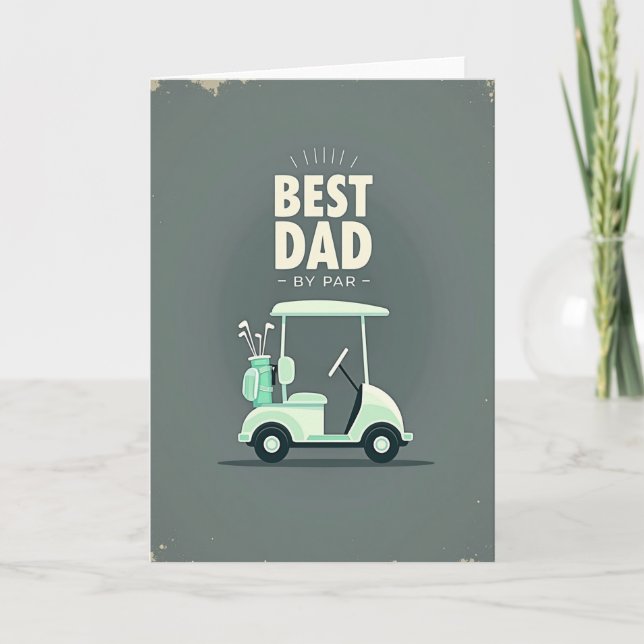 Best Dad Sporting Image Card (Front)