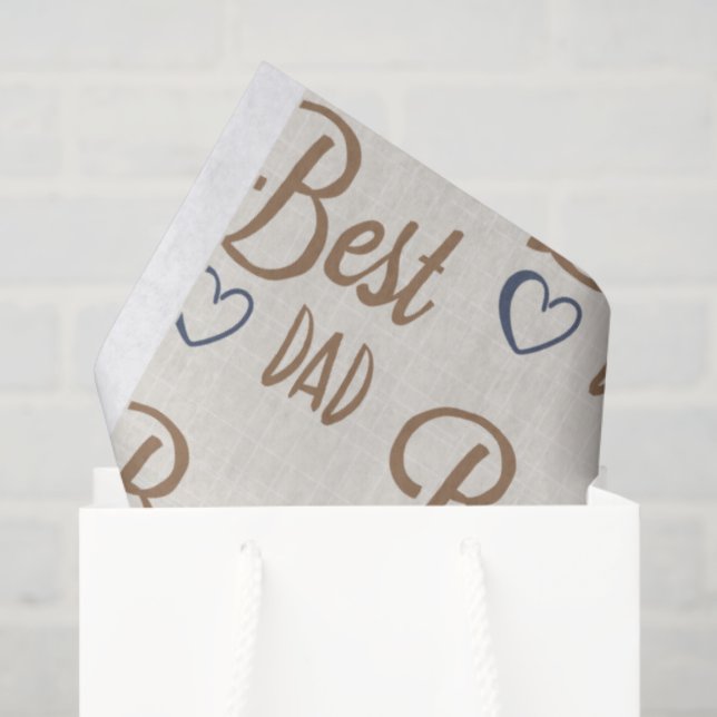 Best Dad Tissue Paper (Gift Bag)