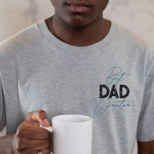 Best Dad Trendy Gift Personalised Name Fathers Day T-Shirt