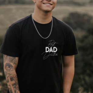 Best Dad Trendy Gift Personalised Name Fathers Day T-Shirt