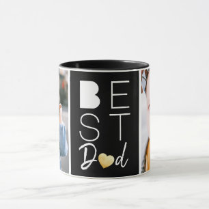 Best Dad Two Photo Back Mug