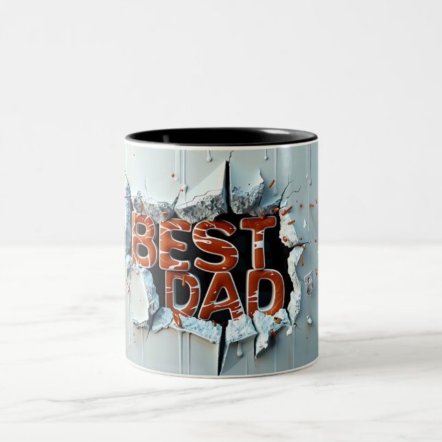 Best dad Two-Tone coffee mug (Center)