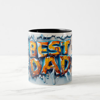 Best dad Two-Tone coffee mug