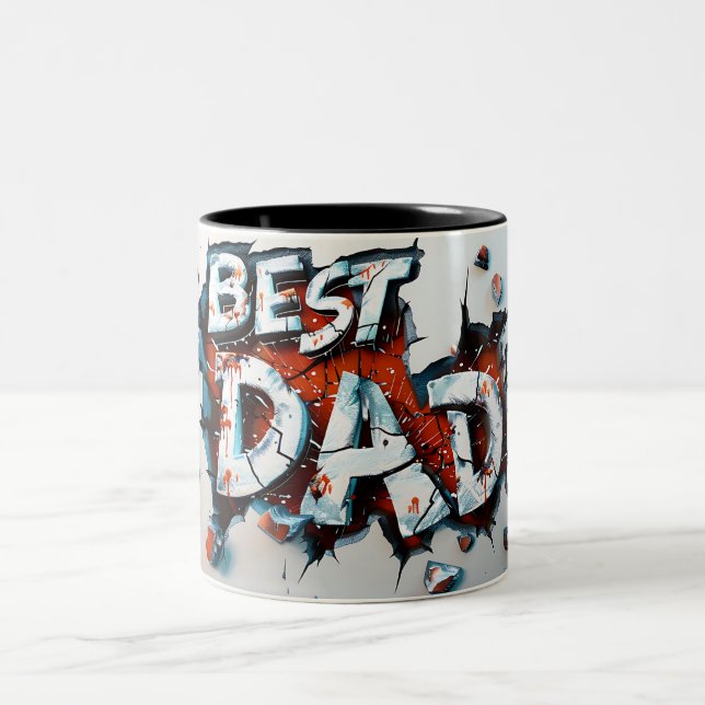 Best dad Two-Tone coffee mug (Center)