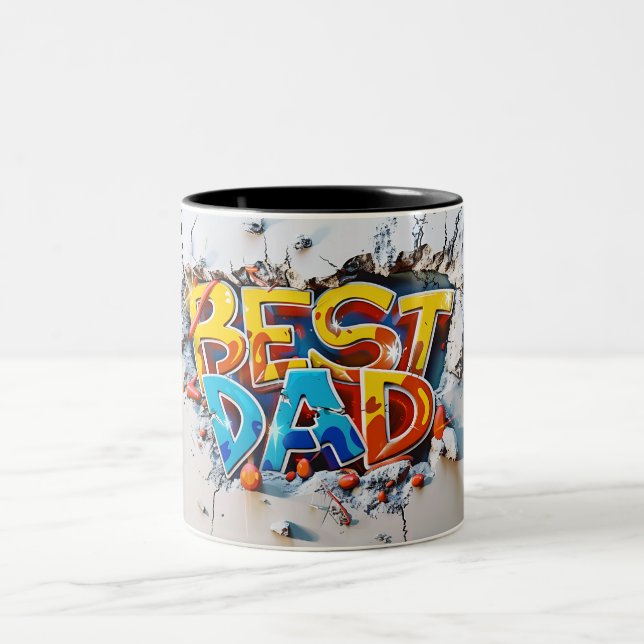 Best dad Two-Tone coffee mug (Center)