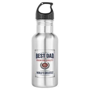 Best Dad Vintage Engraving T-Shirt Design_1 532 Ml Water Bottle