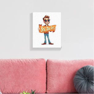Best Dad Wall Art 🖼️ Father's Day Canvas Gif