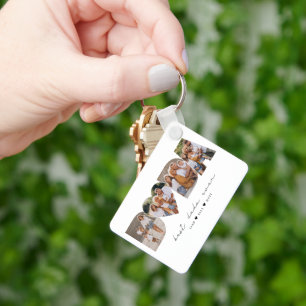 Best Dada Ever 4 Photo Collage First Father's Day Keychain