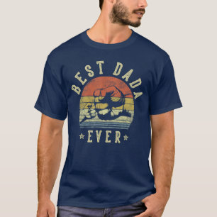 Best Dada Ever Retro Fist Bump Vintage Design Dada T-Shirt
