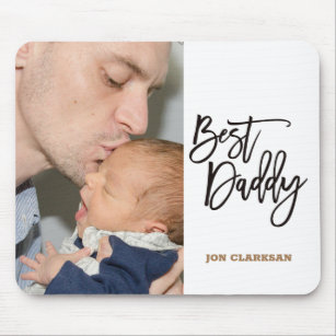 Best Daddy Elegant Script Typography Name Mouse Pad