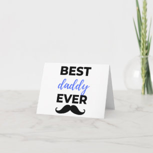 Best Daddy Ever Black Card