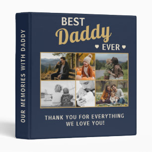 Best Daddy Ever Family Father's Day Photo Album Binder