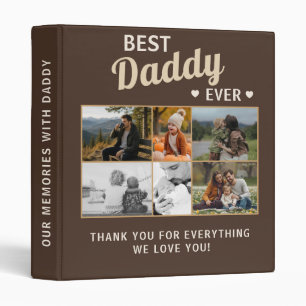 Best Daddy Ever Family Father's Day Photo Album Binder