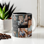 Best Daddy Ever | Father's Day 8 Photo Collage Two-Tone Coffee Mug<br><div class="desc">Send a beautiful personalized father's day gift to your dad that he'll cherish. Special personalized father's day family photo collage to display your special family photos and memories. Our design features a simple 8 photo collage grid design with "Best Daddy Ever" designed in a beautiful handwritten black script style &...</div>